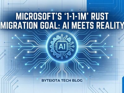 Featured image for Microsoft's "1-1-1M" Rust Migration Goal: AI Meets Reality