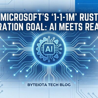 Featured image for Microsoft's "1-1-1M" Rust Migration Goal: AI Meets Reality