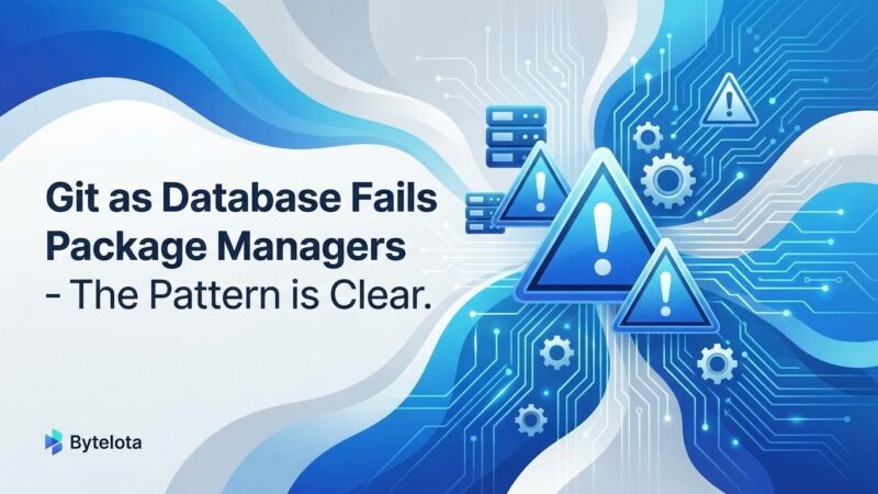 Featured image for Git as Database Fails Package Managers – The Pattern is Clear