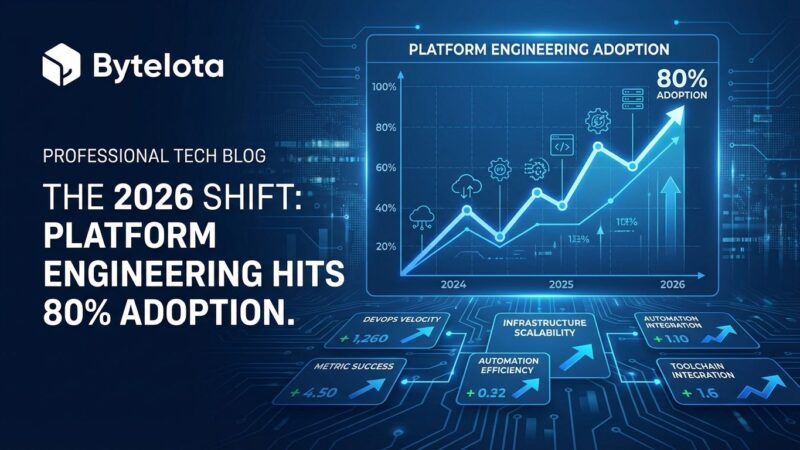 Featured image for Platform Engineering Hits 80% Adoption: The 2026 Shift