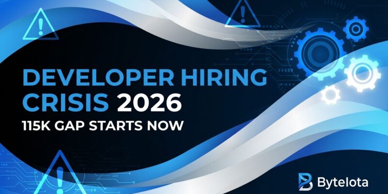 Featured image for Developer Hiring Crisis 2026: 115K Gap Starts Now