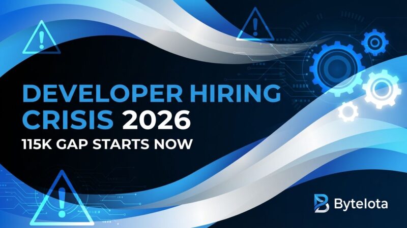 Featured image for Developer Hiring Crisis 2026: 115K Gap Starts Now