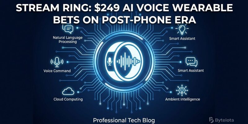 Featured image for Stream Ring: $249 AI Voice Wearable Bets on Post-Phone Era