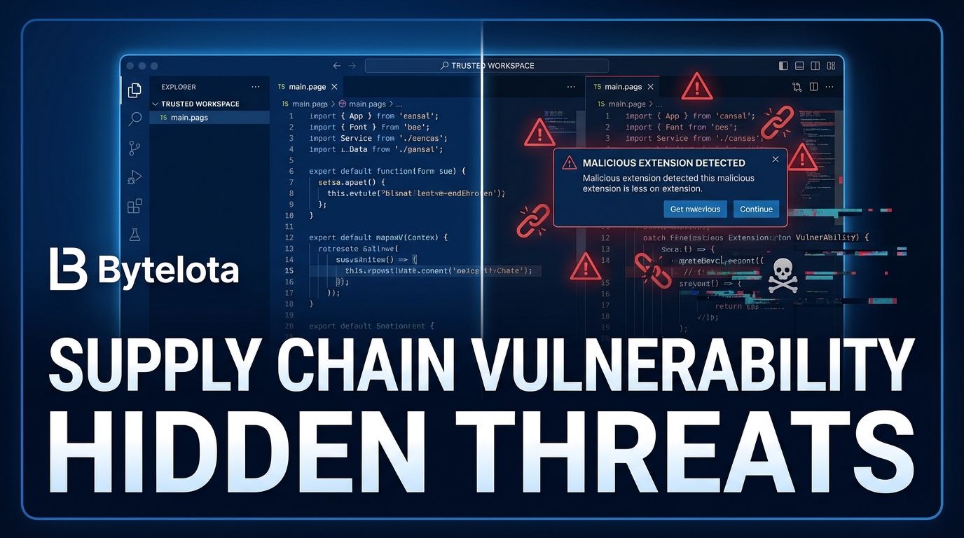 VS Code Fork Vulnerability: 500 Devs Hit by Supply Chain Attack | byteiota
