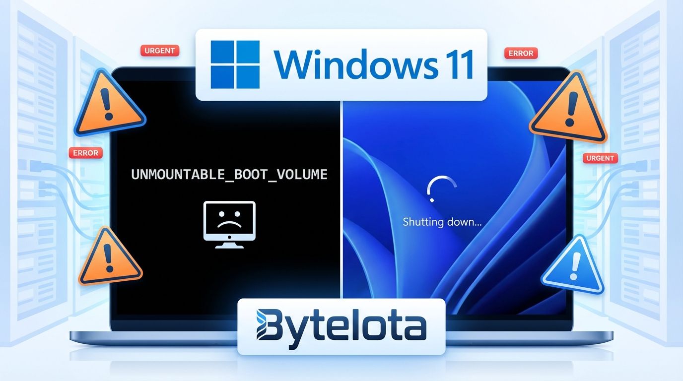 Windows 11 January Update: Boot & Shutdown Failures Hit IT | byteiota