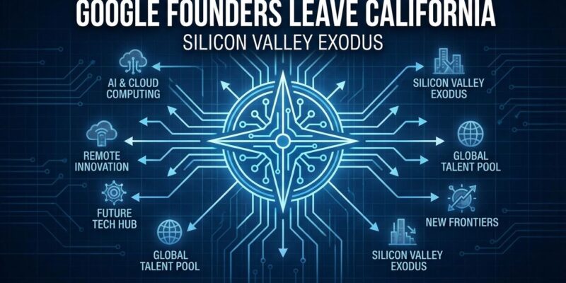 Featured image for Google Founders Leave California: Silicon Valley Exodus