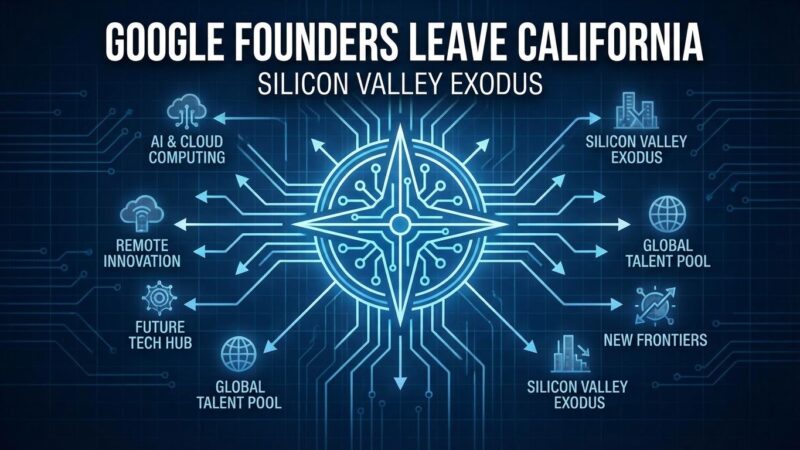 Featured image for Google Founders Leave California: Silicon Valley Exodus