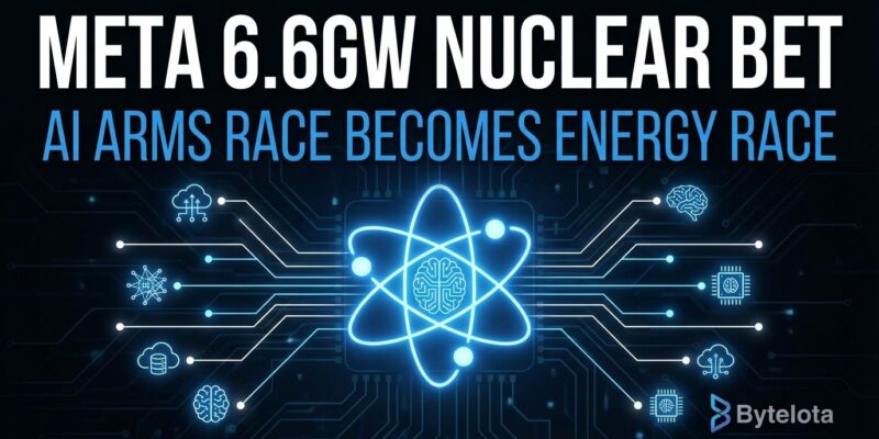 Featured image for Meta 6.6GW Nuclear Bet: AI Arms Race Becomes Energy Race