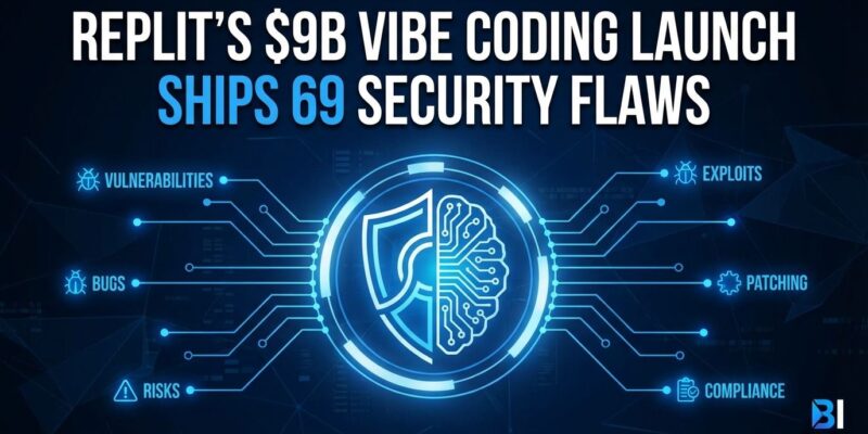 Featured image for Replit's $9B Vibe Coding Launch Ships 69 Security Flaws