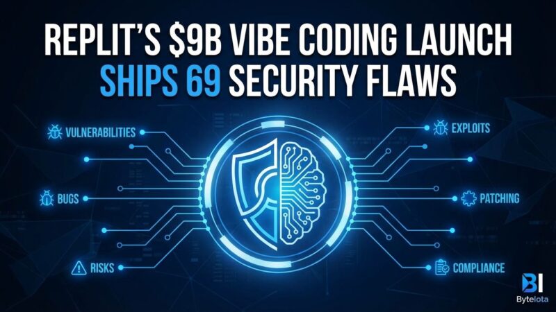 Featured image for Replit's $9B Vibe Coding Launch Ships 69 Security Flaws