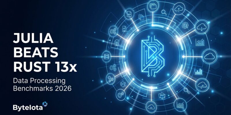 Featured image for Julia Beats Rust 13x in Data Processing Benchmarks 2026