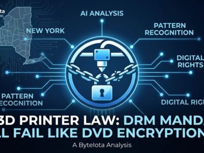 Featured image for NY 3D Printer Law: DRM Mandate Will Fail Like DVD Encryption
