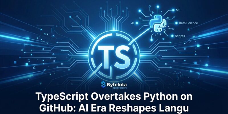 Featured image for TypeScript Overtakes Python on GitHub: AI Era Reshapes Languages