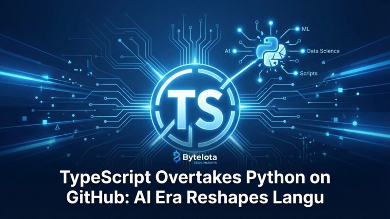 Featured image for TypeScript Overtakes Python on GitHub: AI Era Reshapes Languages