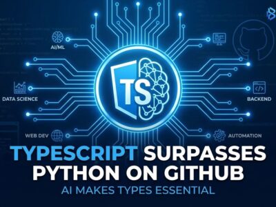 Featured image for TypeScript Surpasses Python on GitHub: AI Makes Types Essential