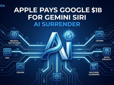 Featured image for Apple Pays Google $1B for Gemini Siri—AI Surrender
