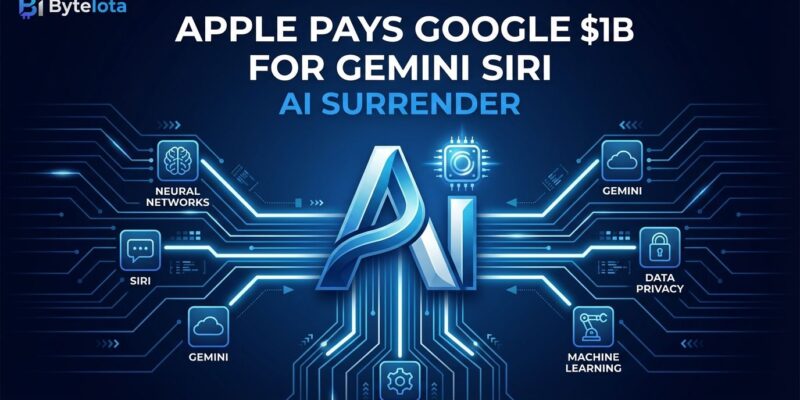 Featured image for Apple Pays Google $1B for Gemini Siri—AI Surrender