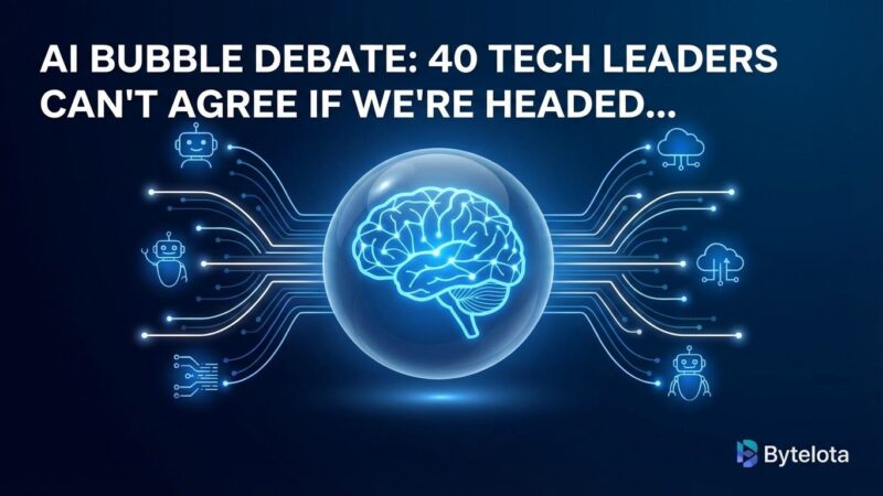 Featured image for AI Bubble Debate: 40 Tech Leaders Can't Agree If We're Headed for a Crash