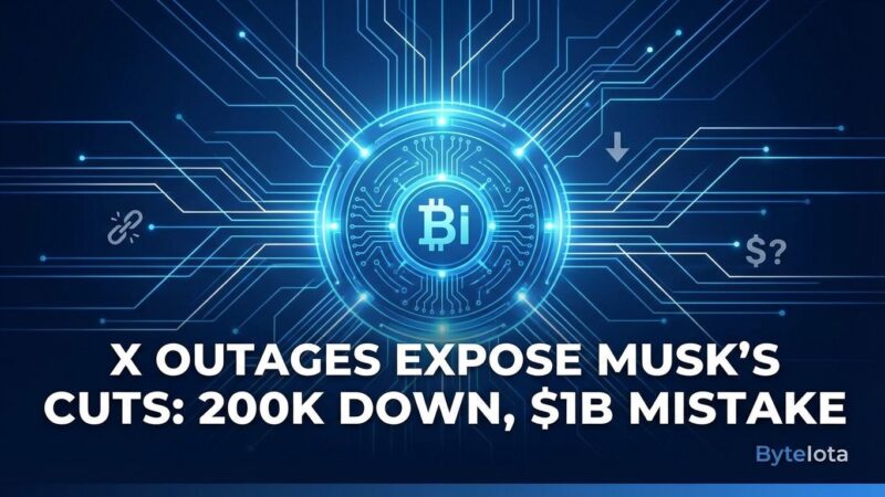 Featured image for X Outages Expose Musk's Cuts: 200K Down, $1B Mistake