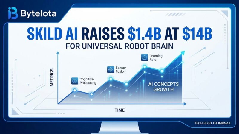 Featured image for Skild AI Raises $1.4B at $14B for Universal Robot Brain