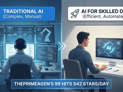 Featured image for ThePrimeagen's 99 Hits 542 Stars/Day: AI for Skilled Devs