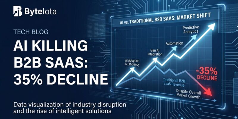 Featured image for AI Killing B2B SaaS: 35% Decline Despite Market Growth