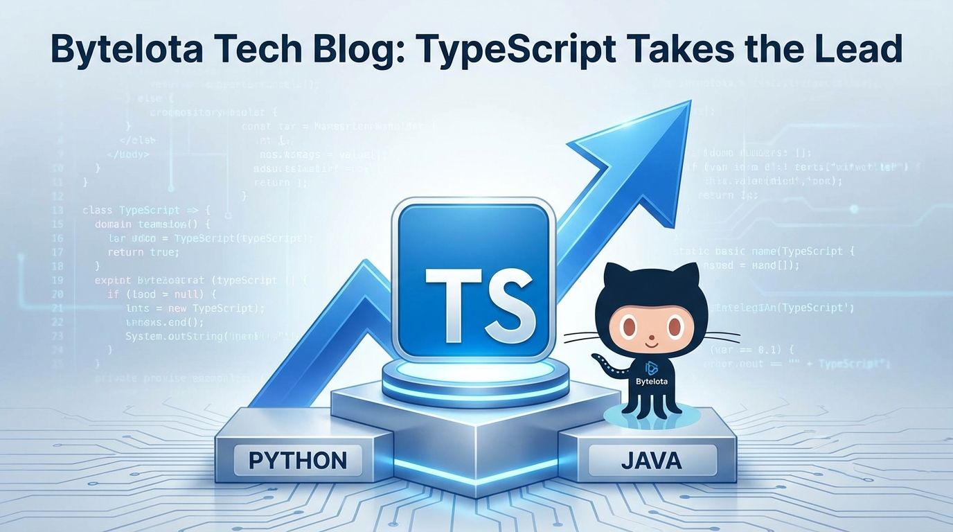 TypeScript Beats Python as #1 Language on GitHub in 2026 | byteiota
