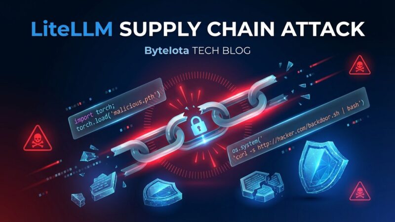 LiteLLM supply chain attack visualization