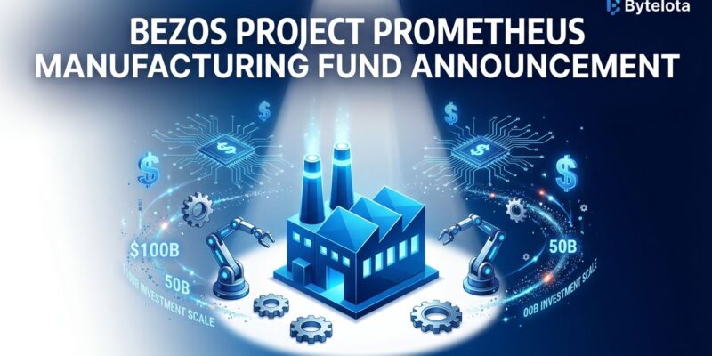 Bezos Project Prometheus manufacturing AI fund illustration