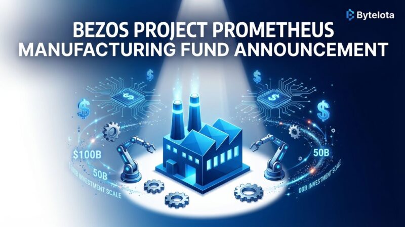 Bezos Project Prometheus manufacturing AI fund illustration