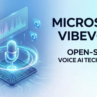 Microsoft VibeVoice open-source voice AI visualization