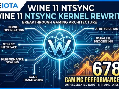 Featured image for Wine 11 NTSYNC Kernel Rewrite: 678% Gaming Performance Gains