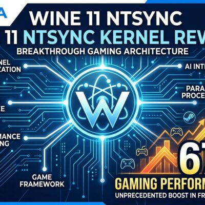 Featured image for Wine 11 NTSYNC Kernel Rewrite: 678% Gaming Performance Gains