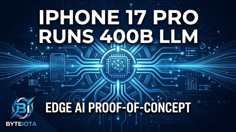Featured image for iPhone 17 Pro Runs 400B LLM: Edge AI Proof-of-Concept
