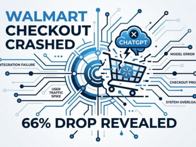 Featured image for Walmart ChatGPT Checkout Crashed: 66% Drop Revealed