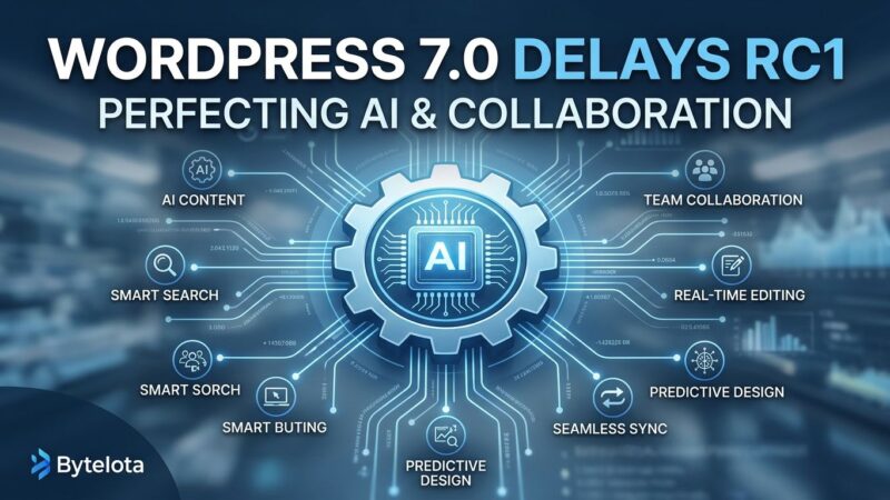 Featured image for WordPress 7.0 Delays RC1 to Perfect AI & Collaboration