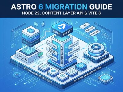 Featured image for Astro 6 Migration Guide: Node 22, Content Layer API & Vite Environment API