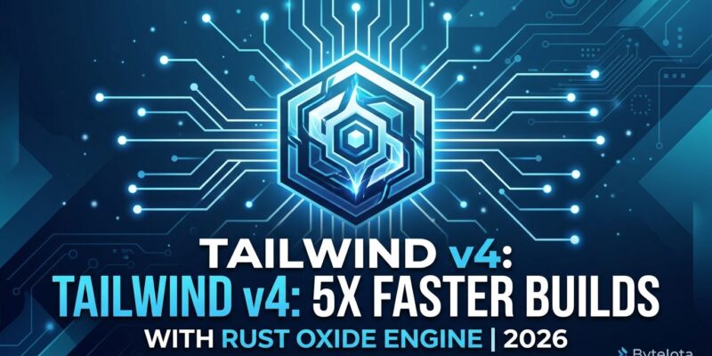 Featured image for Tailwind v4: 5x Faster Builds with Rust Oxide Engine 2026