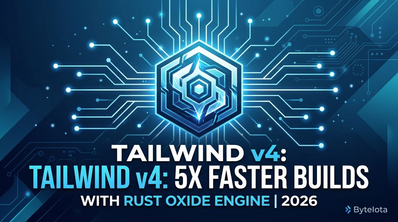 Tailwind v4: 5x Faster Builds with Rust Oxide Engine 2026 | byteiota