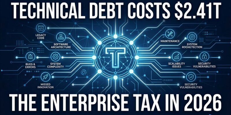 Featured image for Technical Debt Costs $2.41T: The Enterprise Tax in 2026