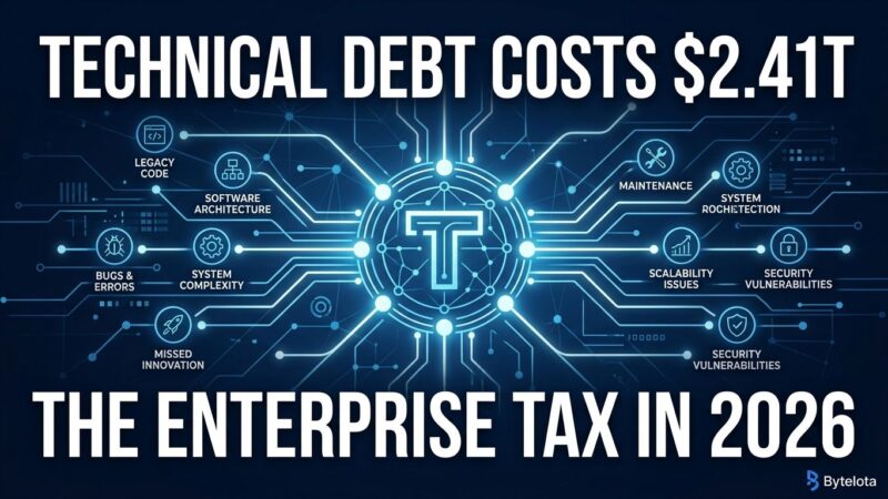 Featured image for Technical Debt Costs $2.41T: The Enterprise Tax in 2026