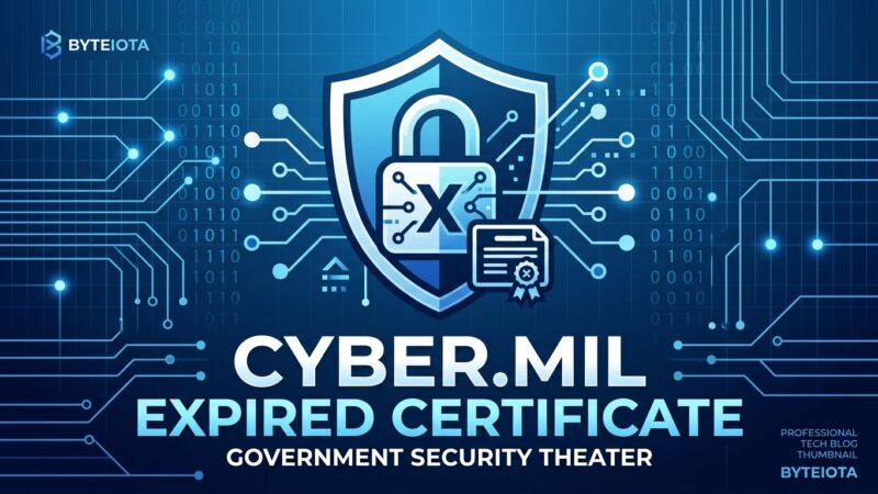 Featured image for Cyber.mil Expired Certificate: Government Security Theater