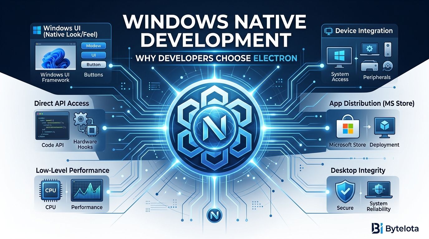 Windows Native Development: Why Developers Choose Electron | byteiota