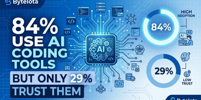Featured image for 84% Use AI Coding Tools But Only 29% Trust Them