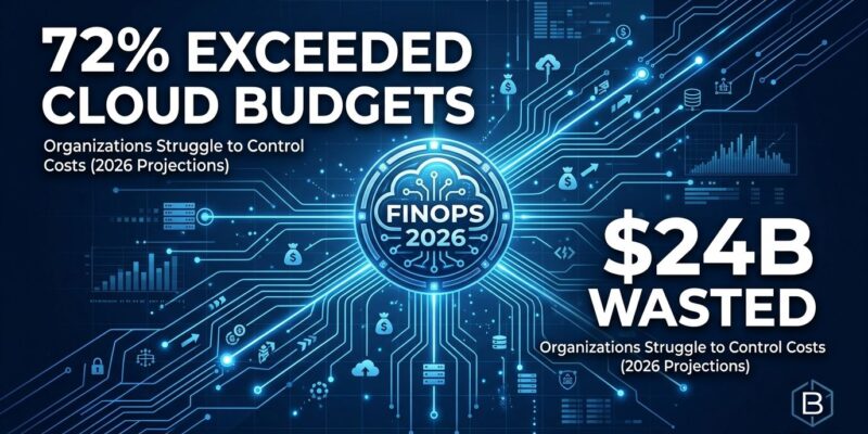 Featured image for FinOps 2026: 72% Exceeded Cloud Budgets, $24B Wasted