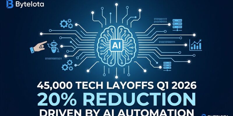 Featured image for 45K Tech Layoffs Q1 2026: 20% Cut by AI Automation