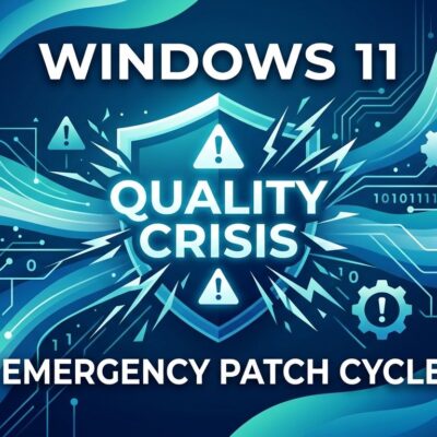 Featured image for Windows 11 Emergency Patch Cycle: Quality Crisis