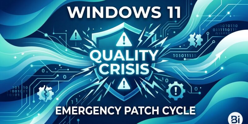 Featured image for Windows 11 Emergency Patch Cycle: Quality Crisis