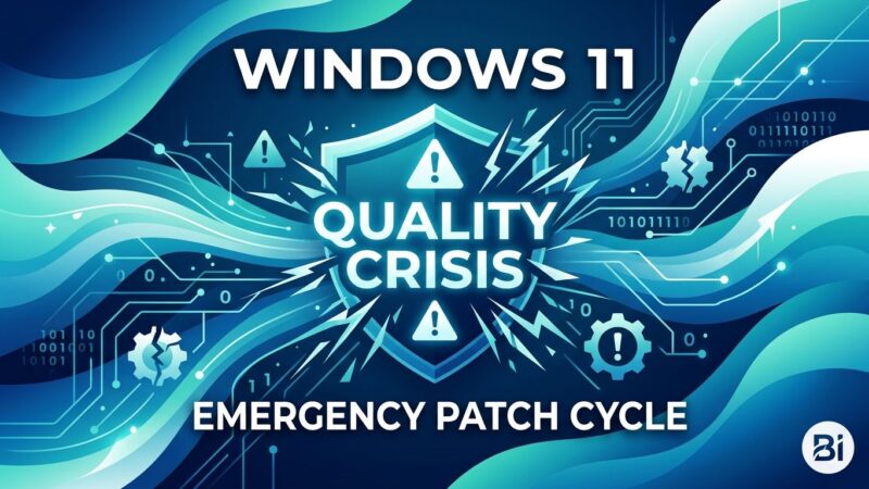 Featured image for Windows 11 Emergency Patch Cycle: Quality Crisis
