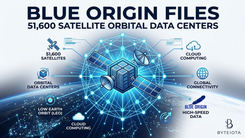 Featured image for Blue Origin Files 51,600 Satellite Orbital Data Centers